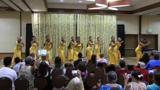 Pua Olena sung by Lorna Lim with the ladies of Halau Kala'akeakauikawekiu