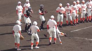 【高校野球　】 北海道栄高　シートノック　2017/10/5