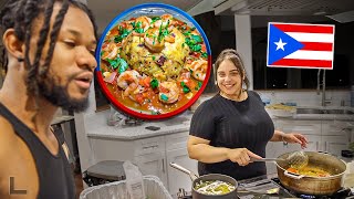 Teaching My Jamaican 🇯🇲  Husband Our Puerto Rican Culture 🇵🇷 !!!