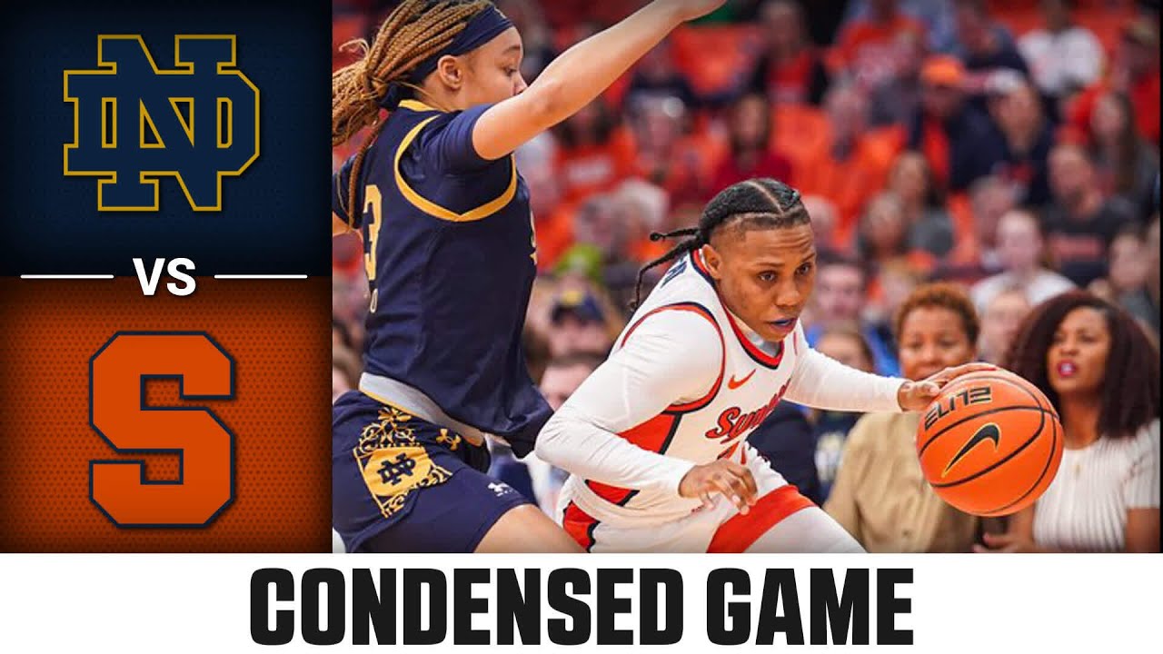 Notre Dame Vs. Syracuse Condensed Game | 2023-24 ACC Women’s Basketball ...