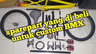 Sparepart untuk custom BMX jadi topcerrrr...