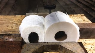 Toilet Paper Shiv with Hydraulic Press and 60,000 PSI Waterjet