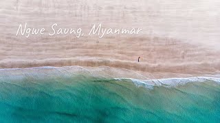 Ngwesaung beach. Myanmar | 4k Dji Mavic Air | Drone