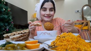 موکبانگ لوبیا پلو و کوفته قلقلی🍛