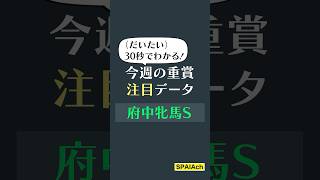 府中牝馬ステークス 30秒予想