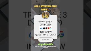 Daily Interview Prep Series Segment - 17 | DP | Maang #daily #leetcode #interview #maang