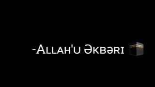 ALLAH'U ƏKBƏRI Həmi Cəlal☝