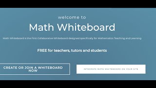 Introduction to Using Mathwhiteboard.com