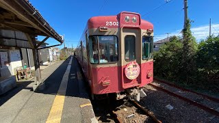 【逆光広角車窓右側】銚子電鉄銚子〜外川