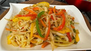 Steamed Cabbage (Jamaican Style)🇯🇲