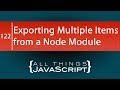 Exporting Multiple JavaScript Functions from a Node Module