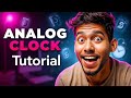 I created an Analog Clock using HTML CSS & JavaScript | AsmrCodes