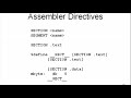 62 assembler directives