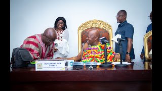 Chieftaincy Minister first meeting with Nananom at the National House of Chiefs