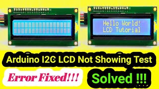 I2C LCD not showing Text || Arduino I2C LCD Errors Fixing in Tamil || 16x2 LCD not displaying Text