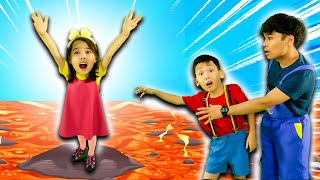 Floor is Lava Song | The Lava Dance | Hokie Pokie Kids Videos