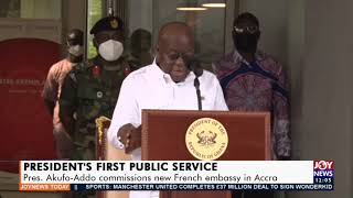 Pres. Akufo-Addo commissions new French embassy here in Accra - Joy News Today (8-1-21)