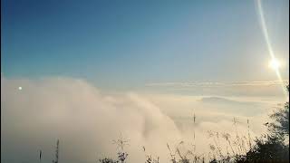 武甲山　山頂　雲海　秩父　横瀬町　タイムラプス　早朝