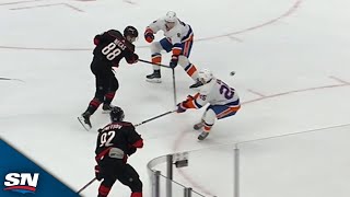 Martin Necas Snipes Top Corner With 2 Seconds Left In The Period