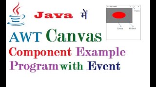 AWT Canvas Example Program in Java (हिंदी में)