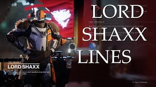 7 Minutes of Lord Shaxx Quotes [Destiny 2]