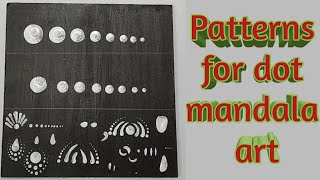 How to draw dot mandala art patterns | Patterns for dot mandala | @awesome arts