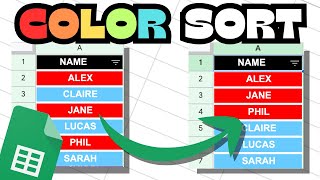 How To Sort & Filter Cells By Color In Google Sheets