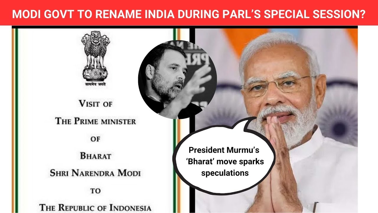 'Bharat' Replaces India On PM Modi's Indonesia Visit Note; 'INDIA ...