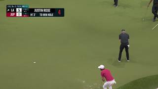 CLUTCH PUTT ⛳️ Justin Rose wins the hole for the Los Angeles Golf Club 🥶 | TGL on ESPN