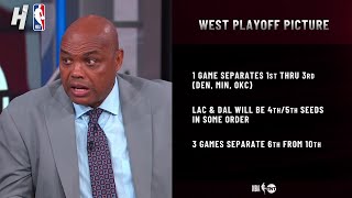 Inside the NBA discuss West Playoff Scenarios