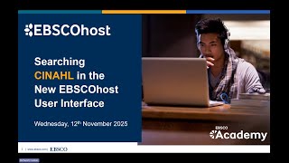 Searching CINAHL in the New EBSCOhost User interface