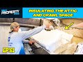 Insulating the Attic and Crawl Space | Blown Insulation | Building A $350,000 Custom House | EP 61