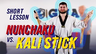 Nunchaku | SHORT LESSON :  Nunchaku vs Kali stick
