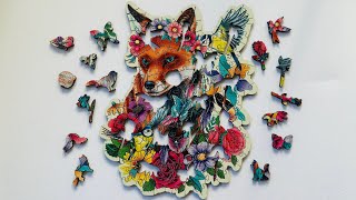 Colorful Fox Wooden 150 Pieces Puzzle 🧩 Placement a Figure Pieces #ravensburger #woodenpuzzle