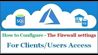 Azure Server - How to configure the firewall settings for Client Access