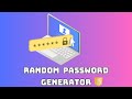 The Easiest Way to Create a Random Password Generator with JavaScript