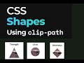 CSS Shapes using clip-path | clip-path with images, #circle #square #image
