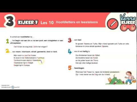 Spelling Kijker 7 Les 10 Hoofdletters En Leestekens - YouTube