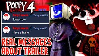 Poppy Playtime Chapter 4 - NEW OFFICIAL MESSAGES of the FINAL TRAILER by MOB ENTERTAINMENT 😃 FINALLY