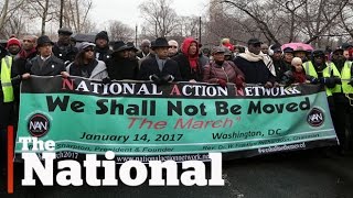 Civil rights activists take to the streets ahead of Trump's inauguration
