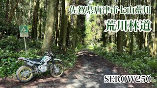 荒川林道　佐賀県唐津市七山荒川　SEROW250