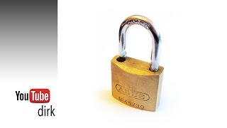 [034] ABUS 45/30 Beginner lock, picking tutorial, and demonstration