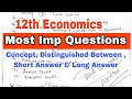 12th Economics Most Imp questions for 2023 || Atul Sir