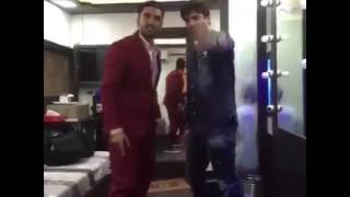 Have a look how #fawadkhan dance with #Ranvirsingh together !