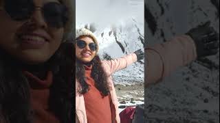 zero point 😍 ll north sikkim ll চারিদিকে শুধু বরফ আর বরফ, বরফে ঢাকা পাহাড় #shorts #northsikkim