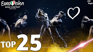 Eurovision 2022 🇮🇹 - My Top 25 - Grand Final