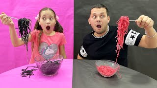 Sofia and Dad story about Funny Challenges for friends