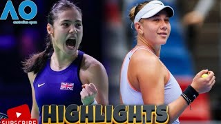 Emma Raducanu vs Amanda Anisimova Full Highlights - Australian Open 2025