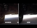 Side by Side Video Comparison  - New Monrow Shocks vs Old OEM Shocks