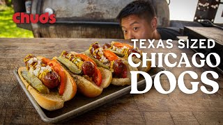 Texas Sized Chicago Dogs (from scratch) | Chuds BBQ